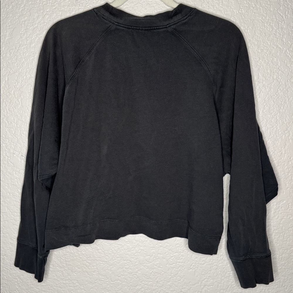 Vuori Sunnyside Crewneck Sweatshirt Charcoal Cropped Pullover Oversized L XL - Picture 6 of 7